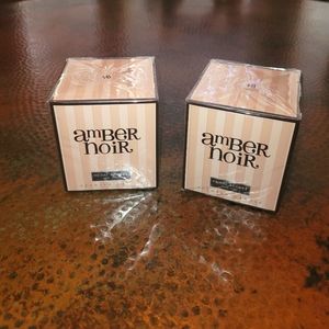 Lot of 2 New Factory Sealed Henri Bendel New York Candles Amber Noir